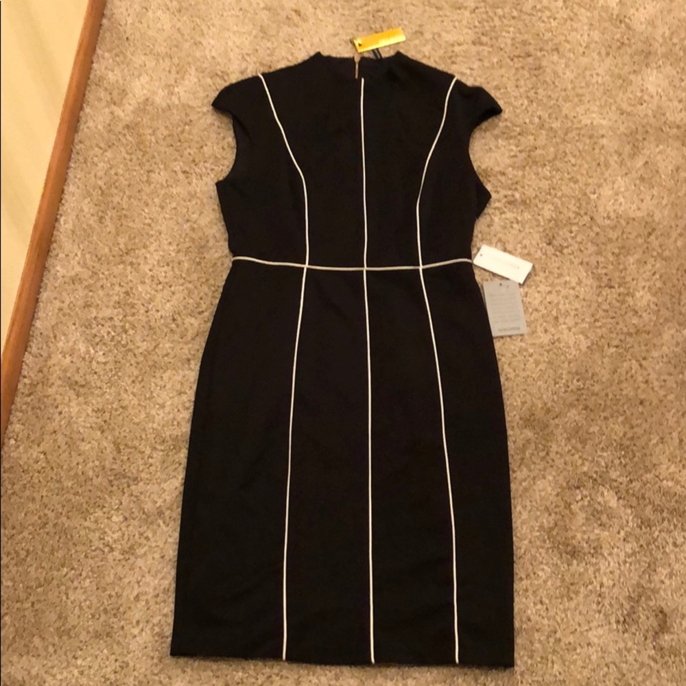 NWT black dress w white